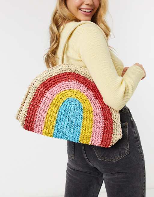 Skinnydip rainbow top bag