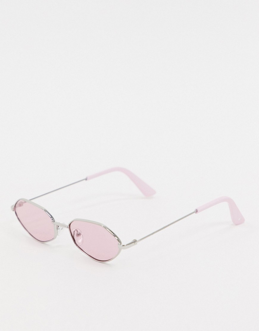 Skinnydip - Occhiali da sole con lenti colorate rosa