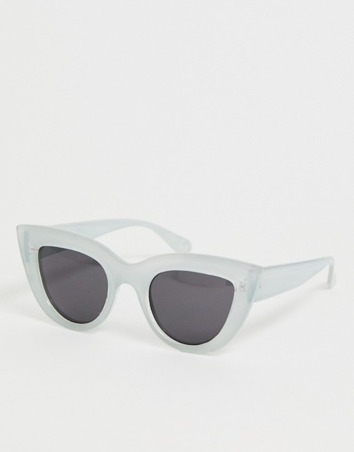 Skinnydip olive mint cat eye sunglasses