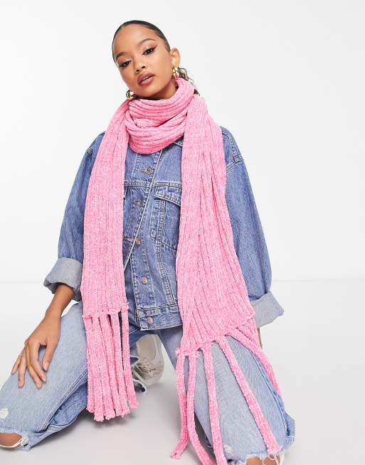 oversized scarf pink