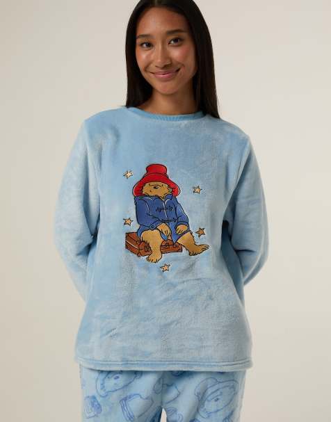 Skinnydip Paddington x skinnydip blue fleece twosie set in blue - view 1