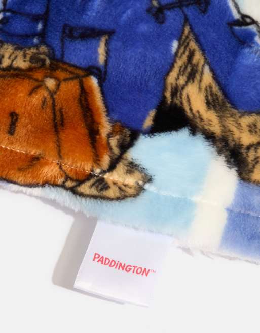Skinnydip Paddington x skinnydip stripe blanket in blue, 3 of 4