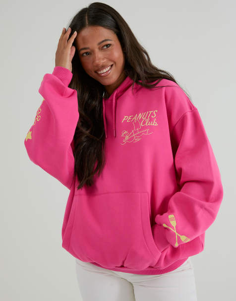Skinnydip Peanuts sailing hoodie in pink - view 1