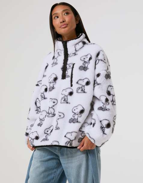 Skinnydip Peanuts x skinnydip snoopy repeat jacket in white - view 1