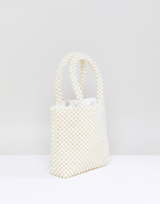 pearl tote bag