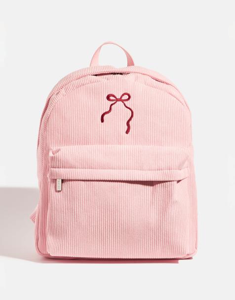 Skinnydip Pink bow embroidered backpack in pink - view 1
