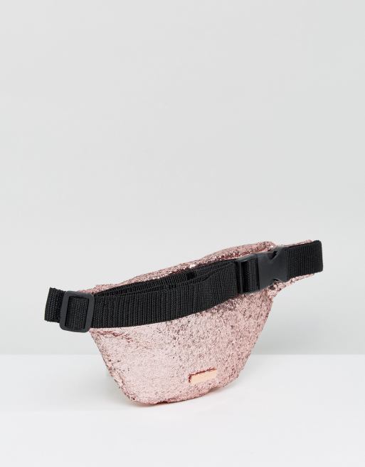 Pink glitter shop bum bag