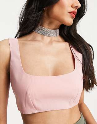 sequin choker top