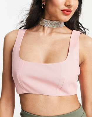 sequin choker top