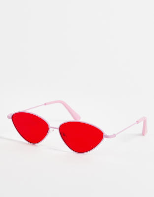 Skinnydip Skinnydip red drop sunglasses