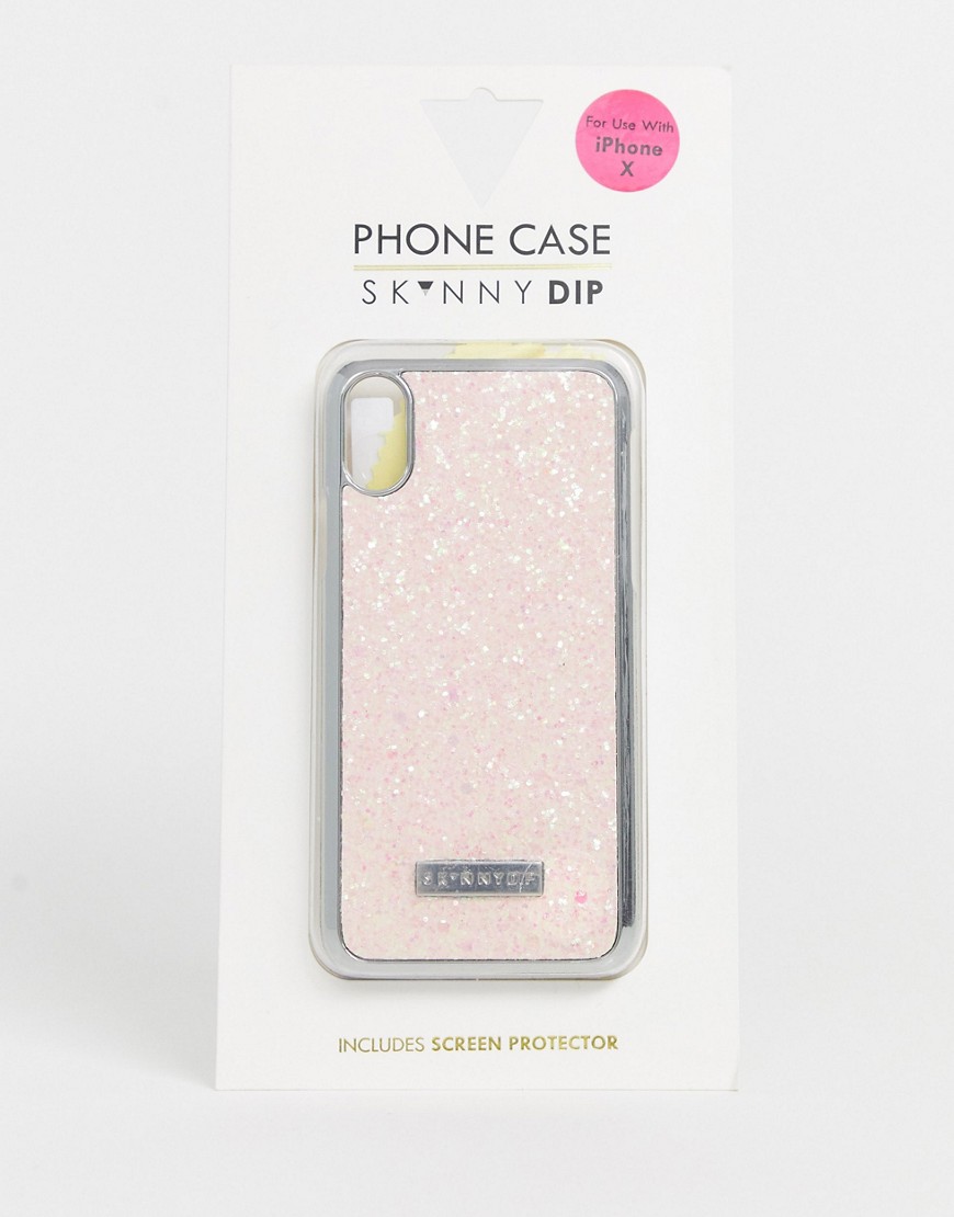 Skinnydip – Rosa, glittrande mobilskal till iPhone X/XS