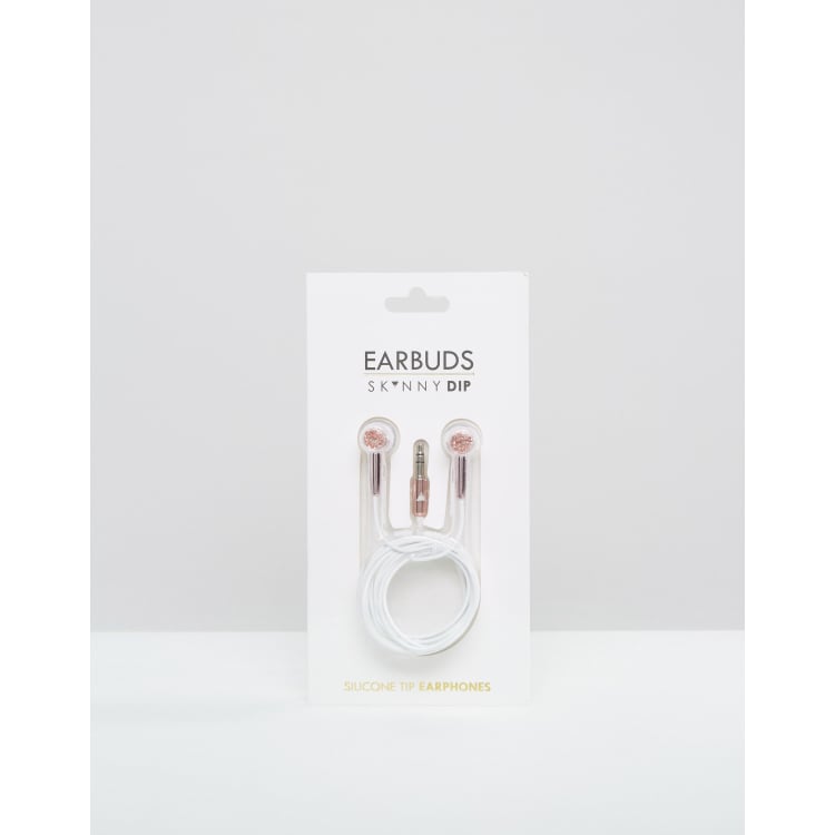 Skinnydip Rose Gold Ear Buds ASOS