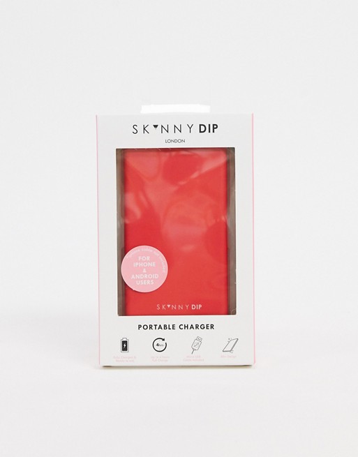 Skinnydip scarlett portable charger