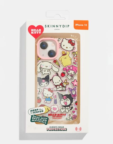 Skinnydip Skinnydip london hello kitty and friends sticker iphone case in multi - view 1