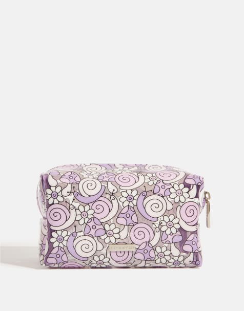 Skinnydip Skinnydip london lilac snail makeup bag in lilac - view 1