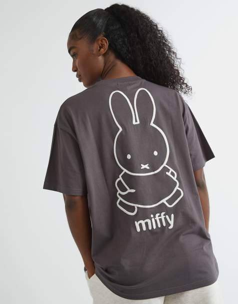 Skinnydip Skinnydip london miffy outline t-shirt in grey - view 1