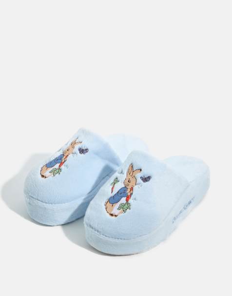 Skinnydip Skinnydip london peter rabbit slippers in blue - view 1