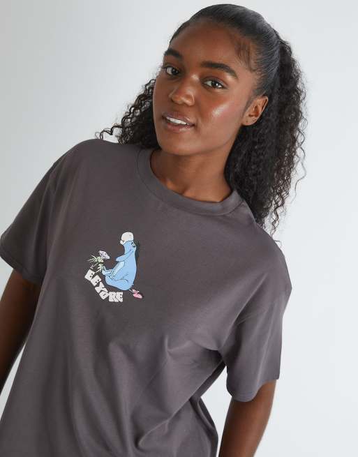 Skinnydip Skinnydip london winnie the pooh eeyore t-shirt in grey