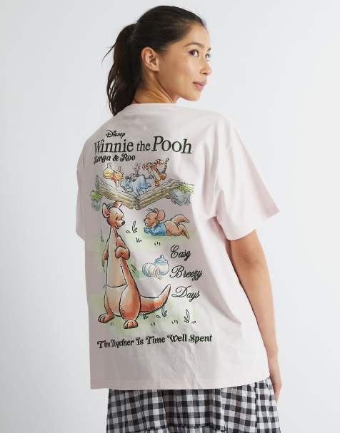 Skinnydip Skinnydip london winnie the pooh kanga t-shirt in pink - view 1