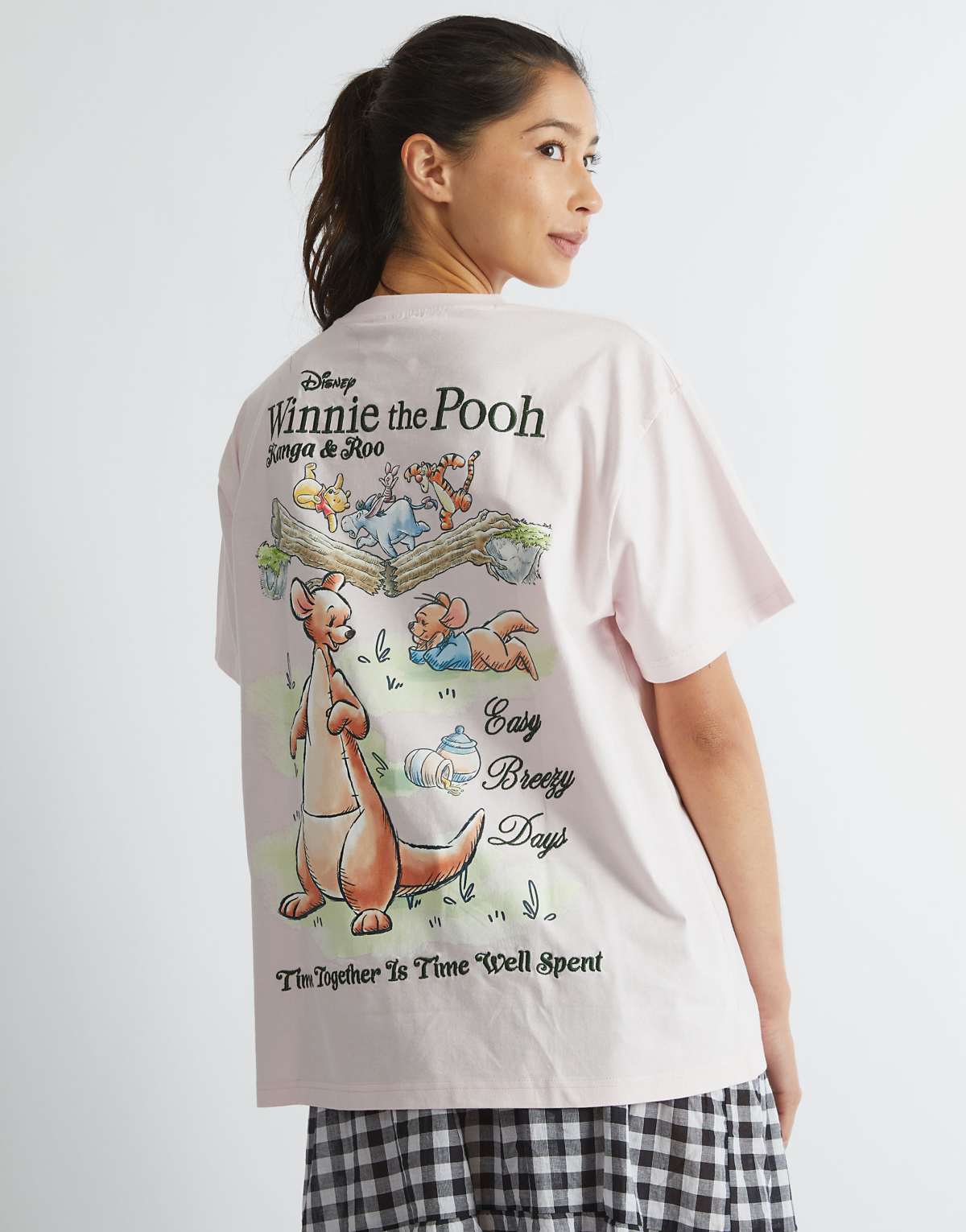 Skinnydip Skinnydip london winnie the pooh kanga t-shirt in pink