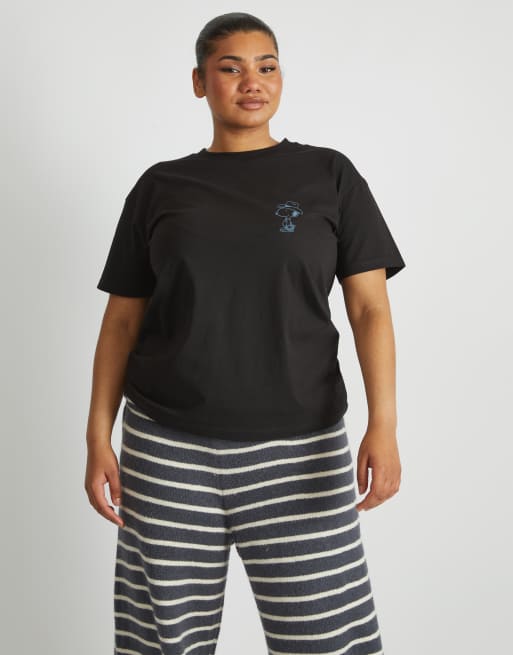 Skinnydip Snoopy cowboy t-shirt in black, 2 of 3