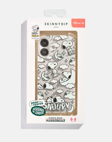 Skinnydip Snoopy snooze iphone case in black - view 1