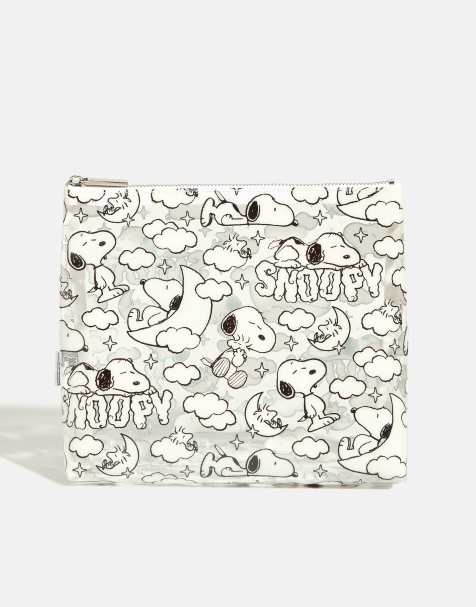 Skinnydip Snoopy snooze wash bag in black - view 1