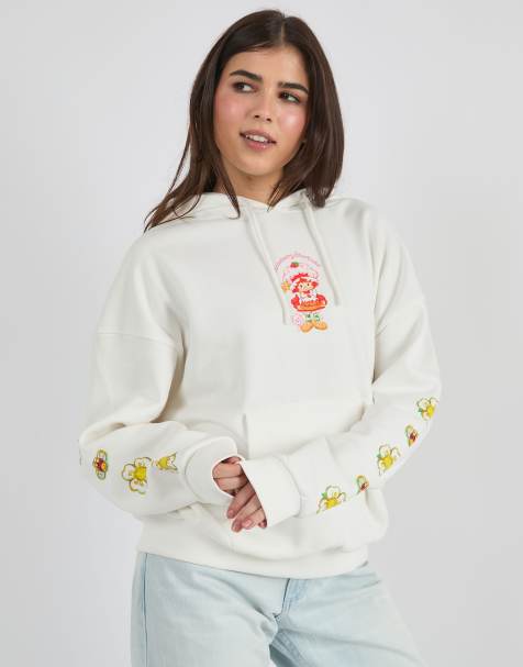 Skinnydip Strawberry shortcake baking hoodie in white - view 1