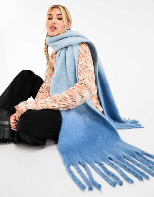 Skinnydip supersoft blanket scarf in blue ombre