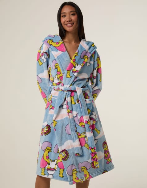 Skinnydip The simpsons x skinnydip cloud dressing gown in blue - view 1