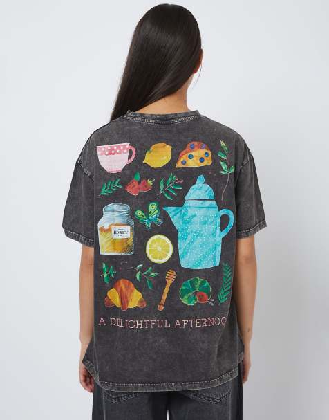 Skinnydip The very hungry caterpillar tea time t-shirt in grey - view 1