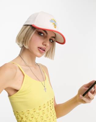 Skinnydip Vitamin D slogan cap in white - ASOS Price Checker