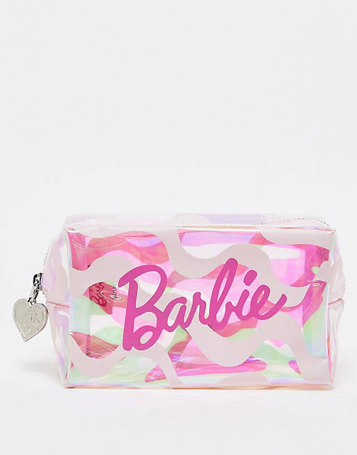 Skinnydip X Barbie Logo Makeup Bag In