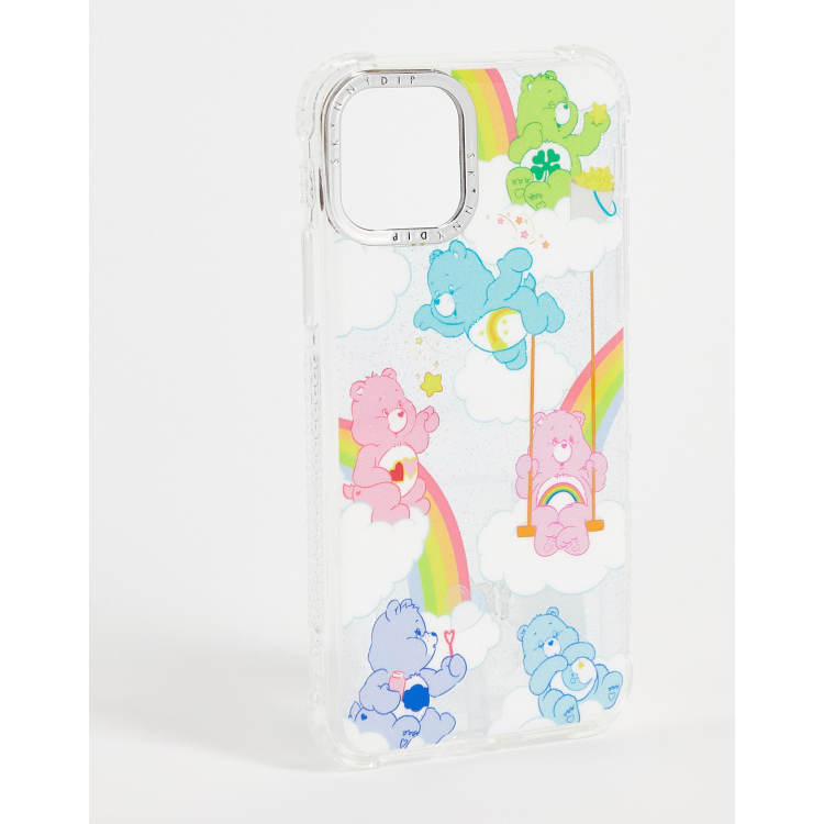 Skinnydip x Bisounours - Coque pour iPhone à motifs nuages et arcs-en-ciel