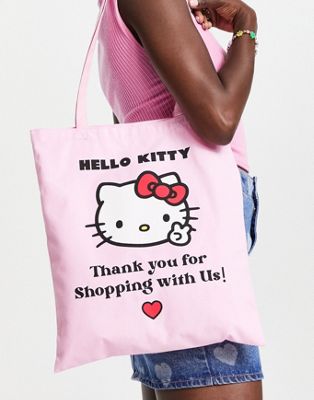 Skinnydip x Hello Kitty tote bag in pink