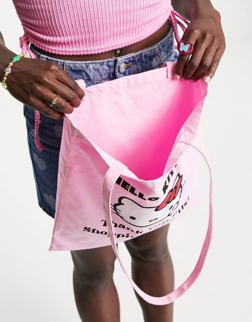 Skinnydip x Hello Kitty tote bag in pink