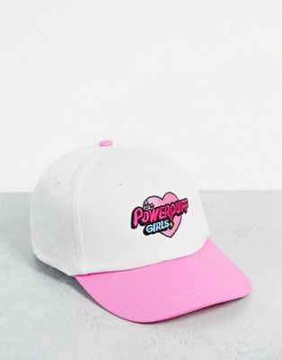 Skinnydip X Powerpuff Girls logo trucker cap in light pink