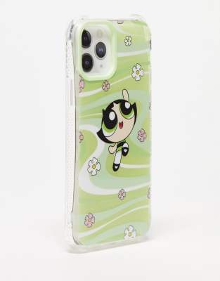 Skinnydip X Powerpuff Girls phone case in green Buttercup print | ASOS