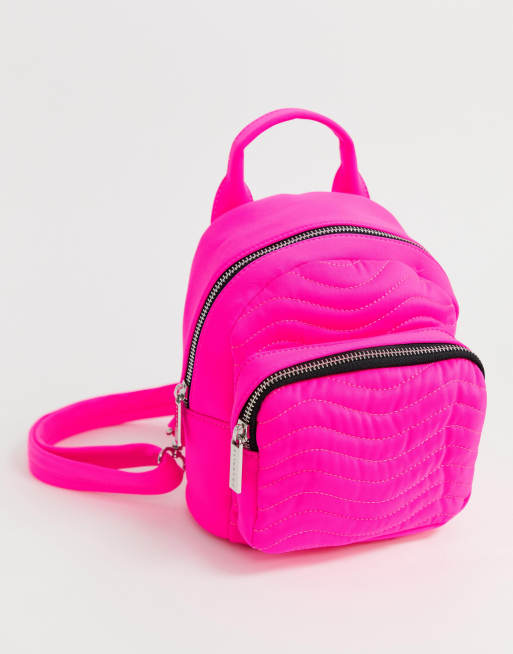 Neon pink shop mini backpack