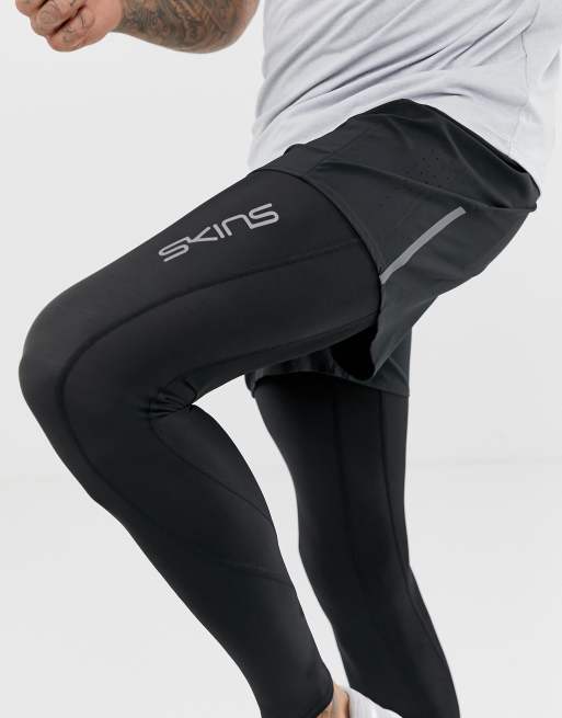 BLACK SKINS DNAMIC WOMENS 3/4 TIGHTS SKINS COMPRESSION WEAR - ADULT