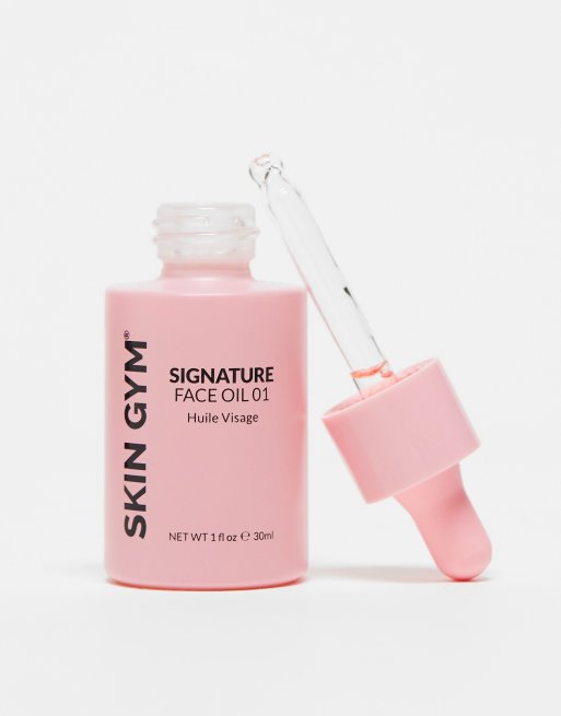 Skins Gym - Kit viso da allenamento: Gua Sha al quarzo rosa e olio viso, 2 di 4