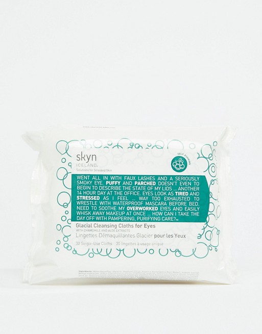 Skyn ICELAND Glacial Cleansing Cloths for Eyes x30