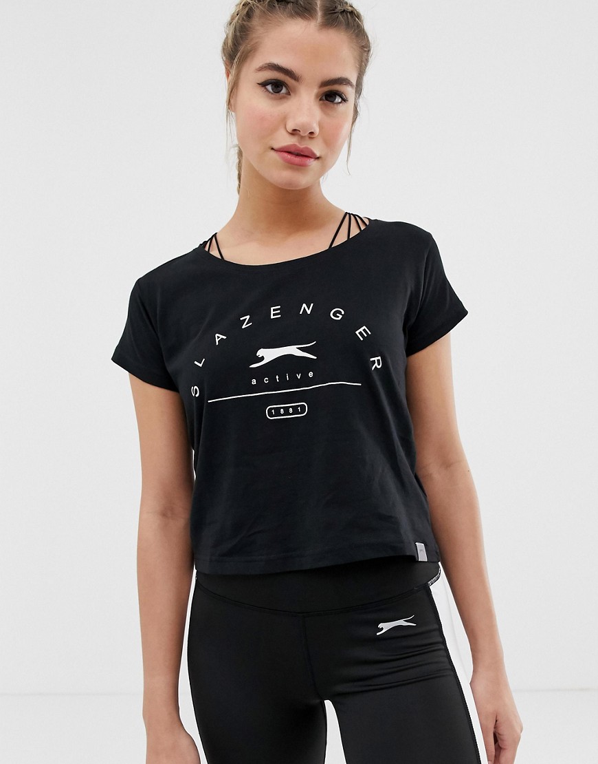 Slazenger - Ilena - T-shirt in zwart