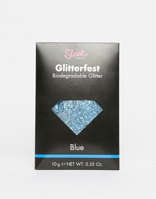 Sleek MakeUP Glitterfest Biodegradable Glitter - Blue