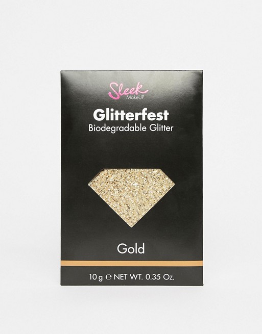 Sleek MakeUP Glitterfest Biodegradable Glitter - Gold