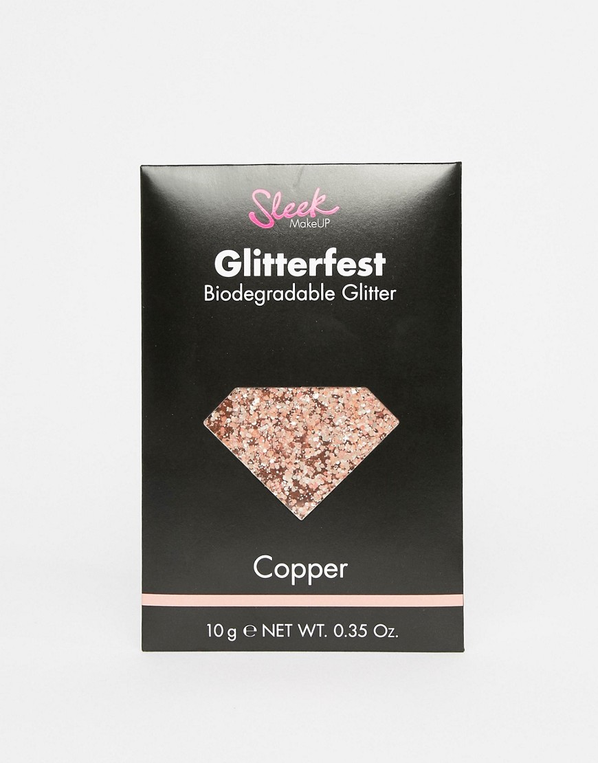 Sleek MakeUP Glitterfest Biologiskt nedbrytbart glitter - Koppar