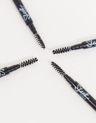 Lápiz De Cejas Micro Fine Pencil – Ash Brown, Mit Bürste, Für Natürliche Augenbrauen
