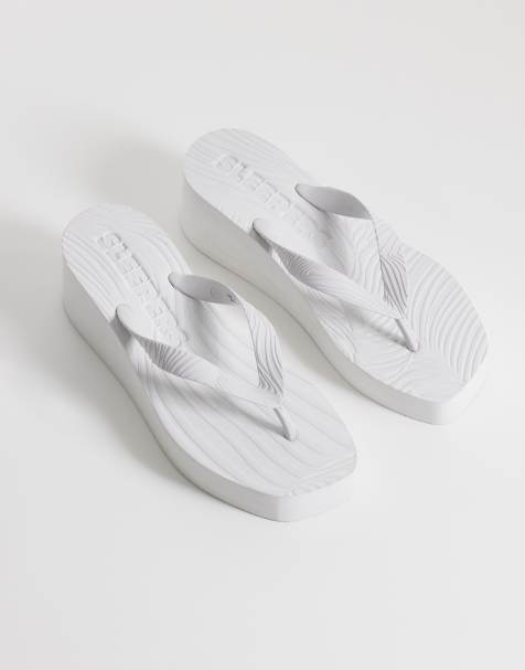 SLEEPERS - Infradito bianche con plateau alto - view 1