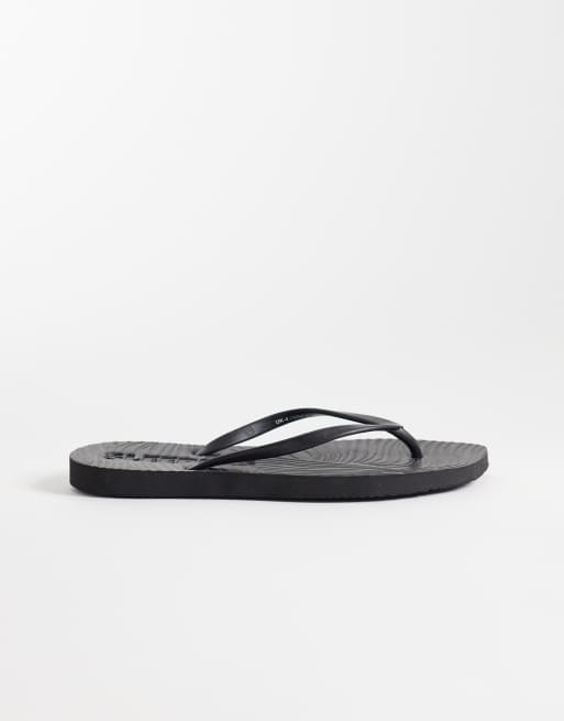 Sleepers – Schmal zulaufende Zehenstegsandalen in Schwarz, 4 von 4