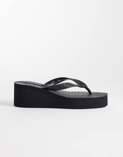 Sleepers - Tongs à plateforme haute - Noir - view 1